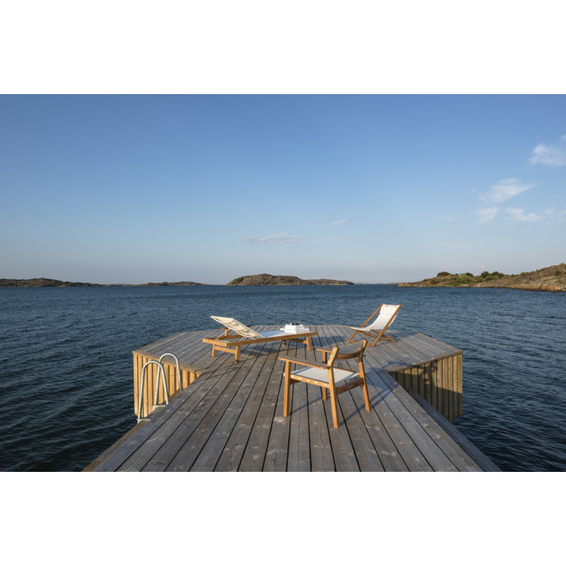 Djurö Teak and Batyline Lounge Armchair