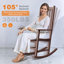 Chaise berçante en bois massif Schereville-814338196