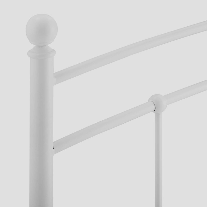 Abigail Metal Headboard, White, King