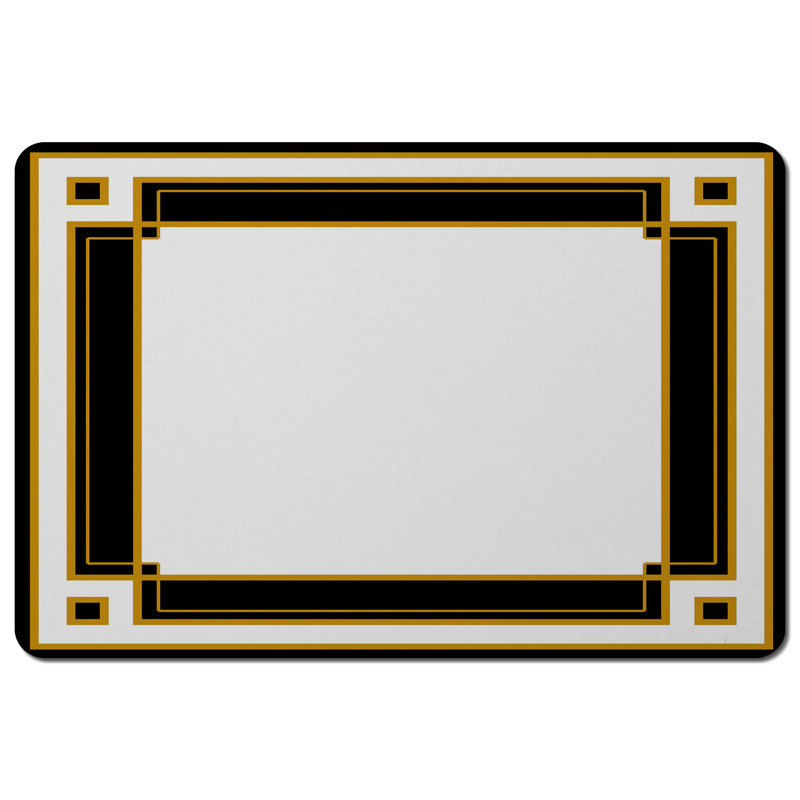 Merlene Polyester-Coated Hardboard No Pattern Rectangle Placemat