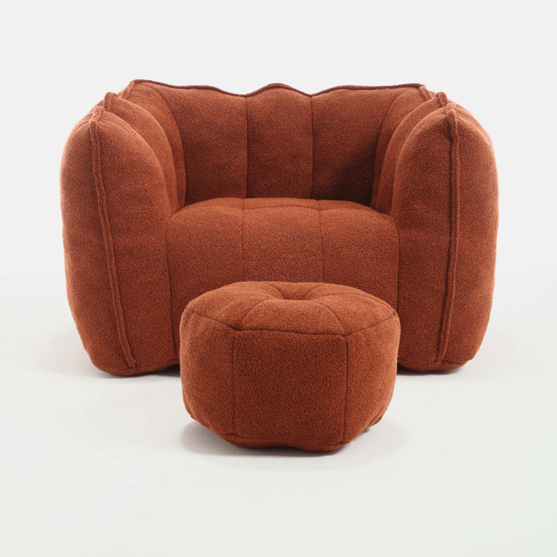 Sofas Upholstered Sofa, Red Brown Chenille, 26" H x 42.5" W x 33.5" D
