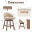 Nivelles Swivel Upholstered Counter Stool-837885666-837885667