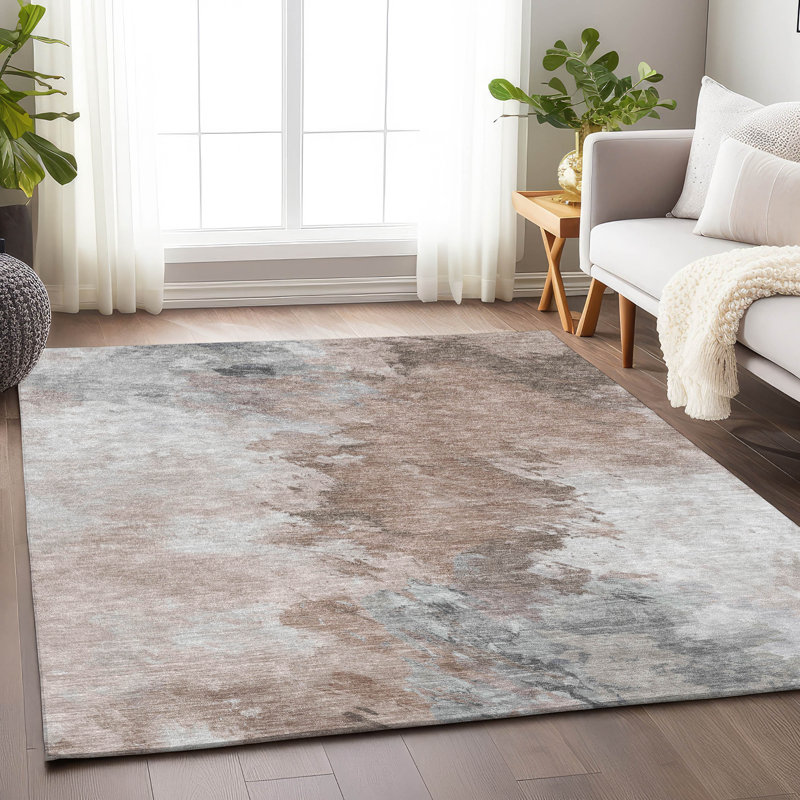 Tapis intérieur / extérieur brun Braeas, 8' x 10'