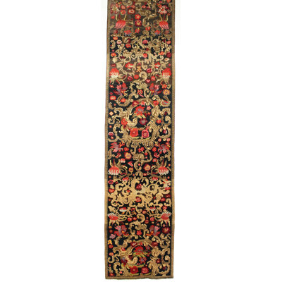 One-of-a-Kind 3'9" X 18'8" Runner Wool Area Rug in