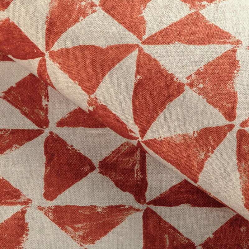 Triquad Fabric, Persimmon