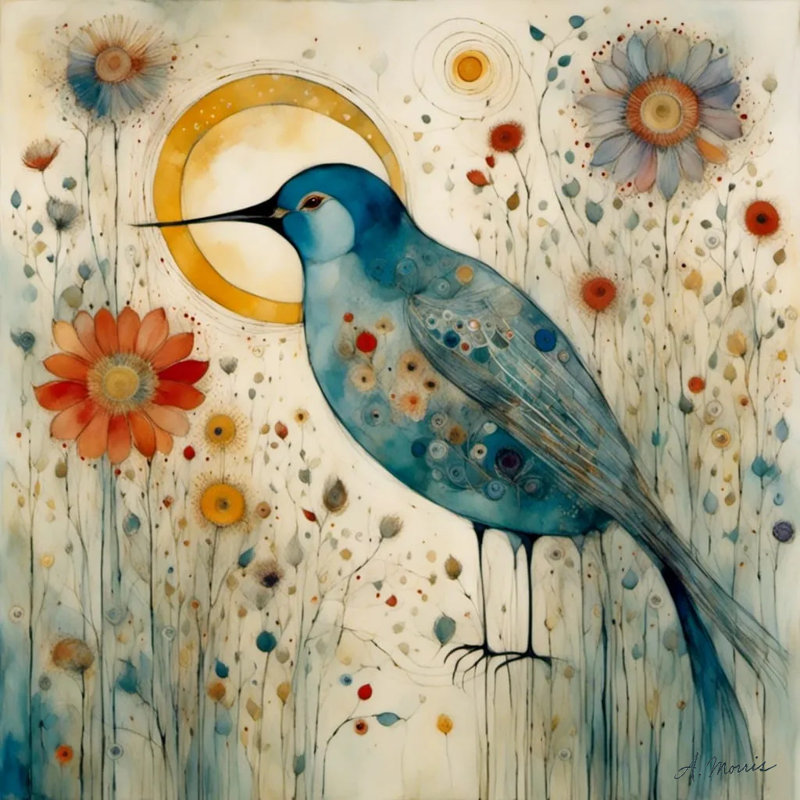 Toile botanique Sunbird