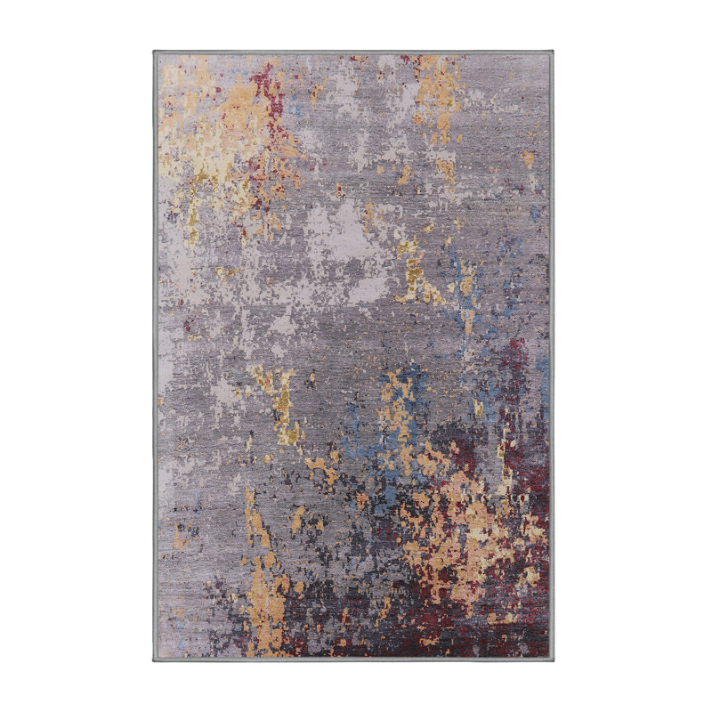 Abstract Indoor Rug, Rectangle 7' x 10'