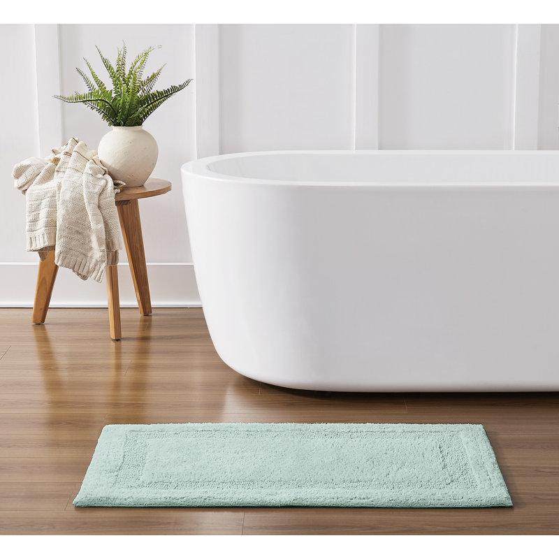 Tapis pour salle de bain Papastamelos (24x40), Bleu sarcelle