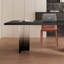 Bureau en bois massif noir avec structure en acrylique-1007731794