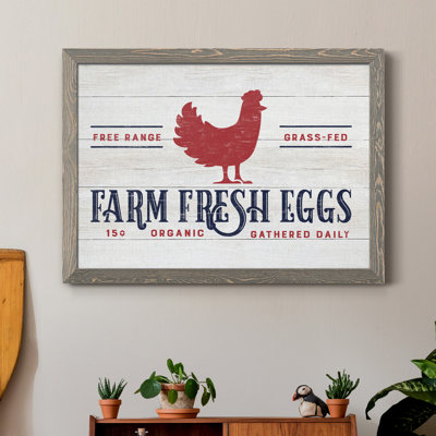 «Farm Fresh Eggs», reproduction d'impression sur toile