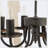Ceti 6 - Light Iron Globe Chandelier