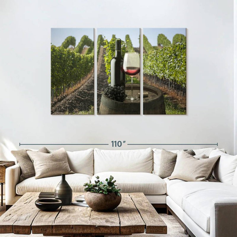 Yarlin Vineyard Wine Tasting, 48" H x 74" W