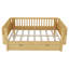 Lit plateforme double en bois pour enfants avec rails, lit bas, naturel-1746887752-1746887750