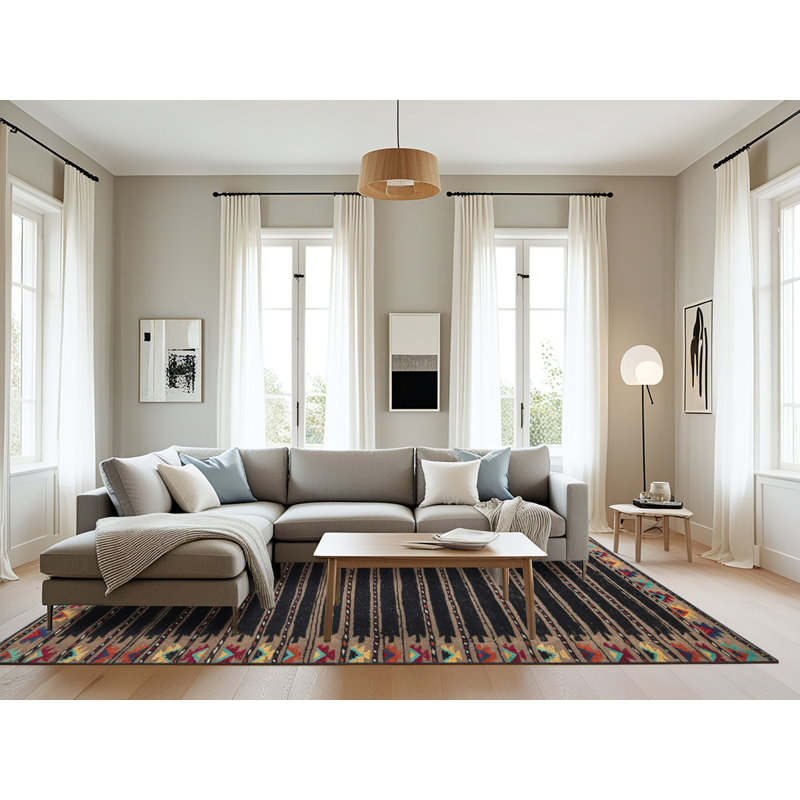 Tapis abstrait moderne 4453, Rectangle 8 pi x 12 pi