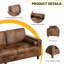 3 Seater Faux Leather Sofa-271688274