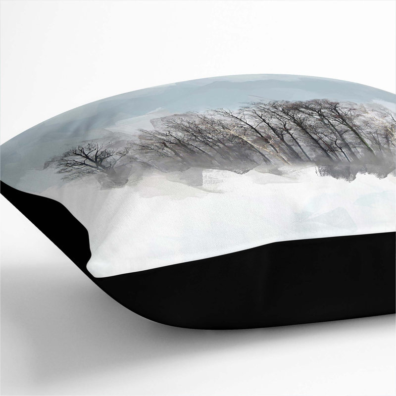 Square Throw Cushion, Black, 55cm H x 55cm W x 20cm D
