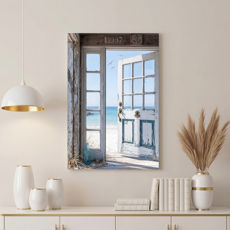Art mural en toile blanche, H 40 po x l 28 po