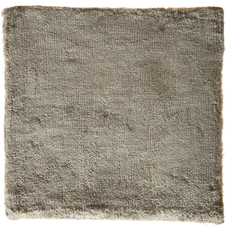 Tapis moderne champagne / moka tissé à la main, Rectangulaire 8 pi x 11 pi