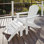 Chaise Adirondack pliante en plastique avec repose-pieds POLYWOOD Cape Cod Trex