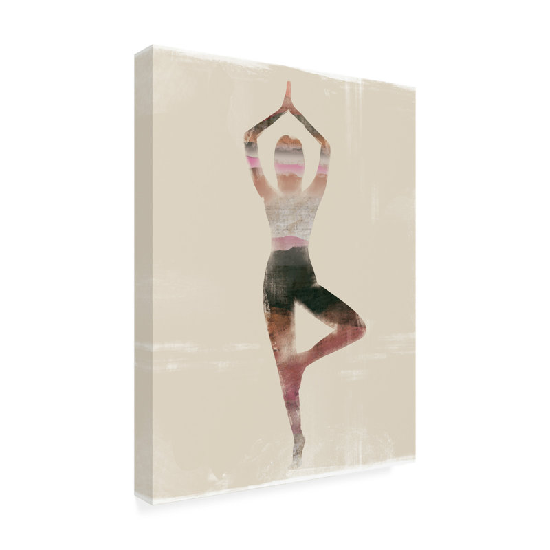 "Morning Yoga Pose I" sur toile, H 24 po x l 24 po