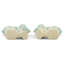 Pair of Foo Dogs Glass Ornament