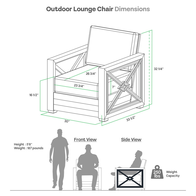 Scottsdale Teak Patio Chair with Cushions