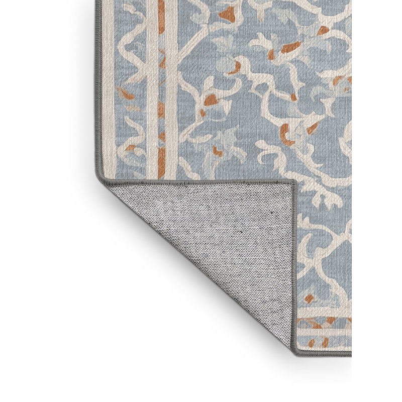 Tapis gris lavable à la machine, Rectangle 2 pi x 3 pi