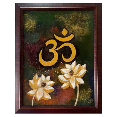 Om - Symbol Of Hinduism | Acrylic On Canvas | Roshni Jashnani