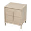 Lotus Bay Nightstand, Small - Sand
