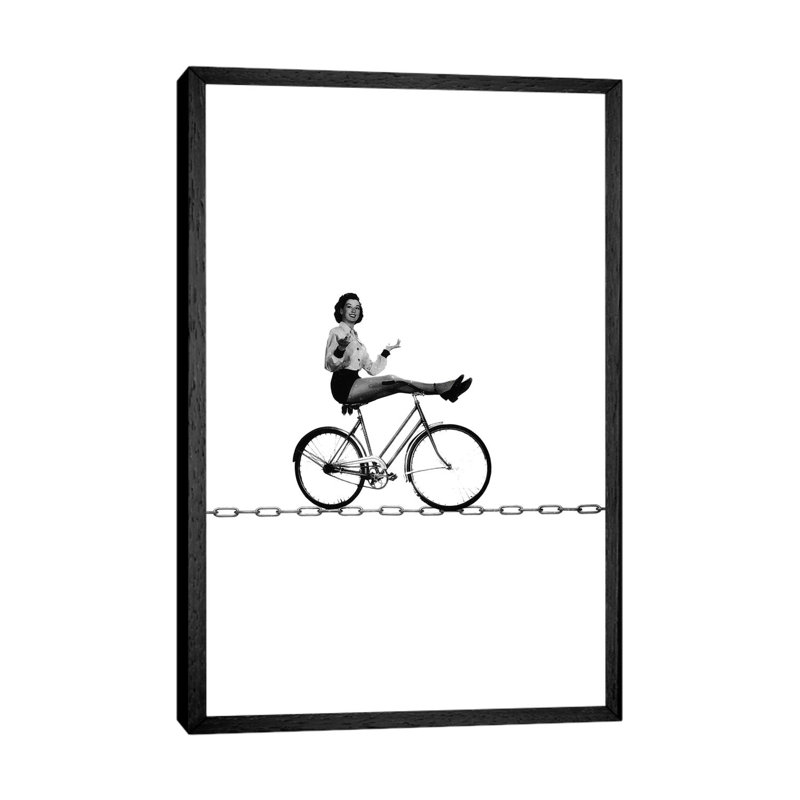 Weightlessness 1 Piece Wall Art on Canvas, 66.04cm H x 45.72cm W x 3.81cm D, Black Framed