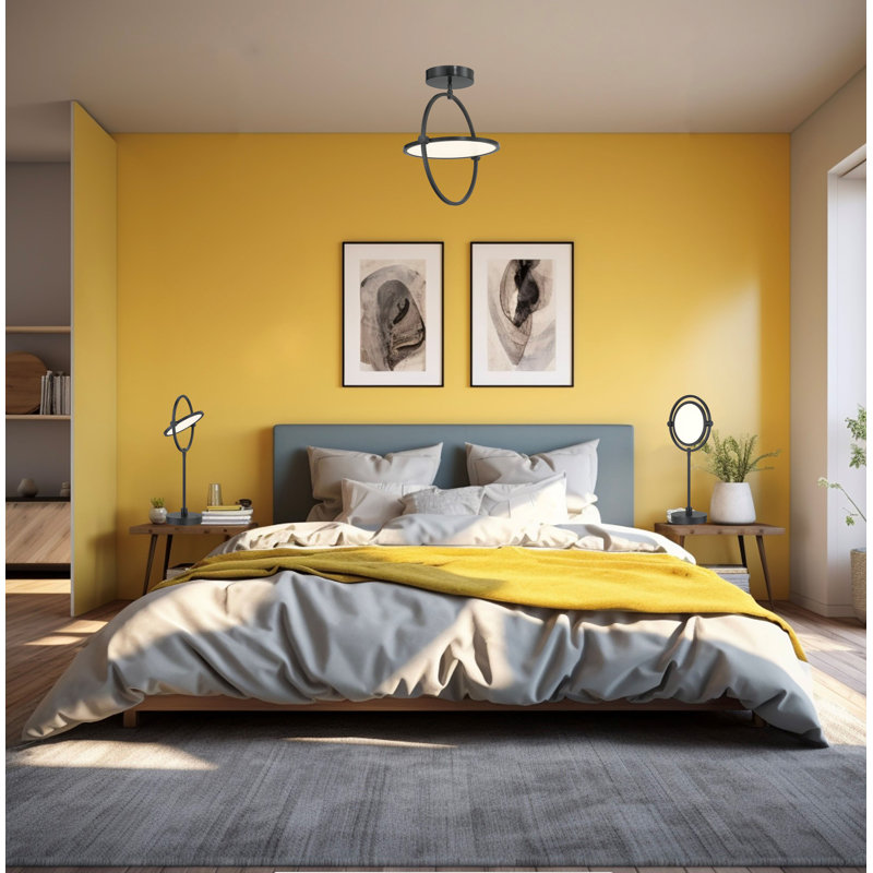 Deyaa Glass LED Semi Flush Mount