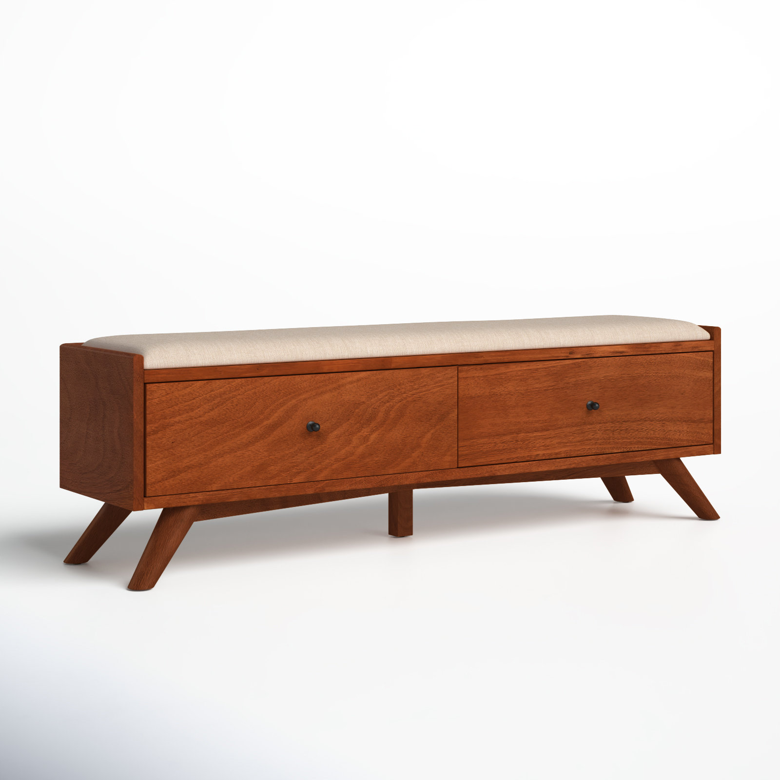 Williams 59" Bedroom Bench, Chestnut
