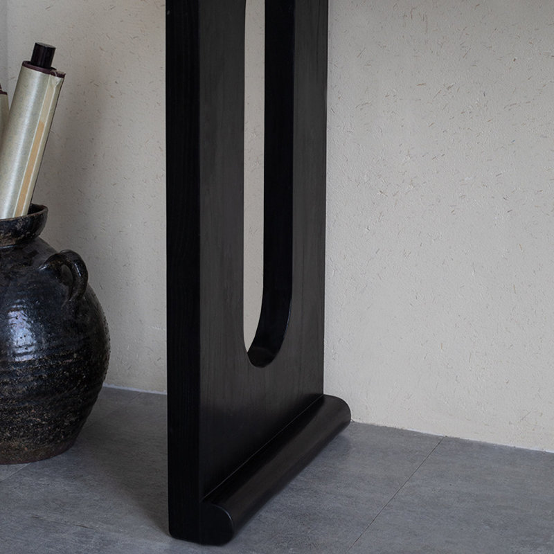 Chinese style modern simple black console table