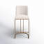Rayla Upholstered Stool with Metal Frame