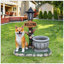 Décoration de jardin pour chien assis Akita