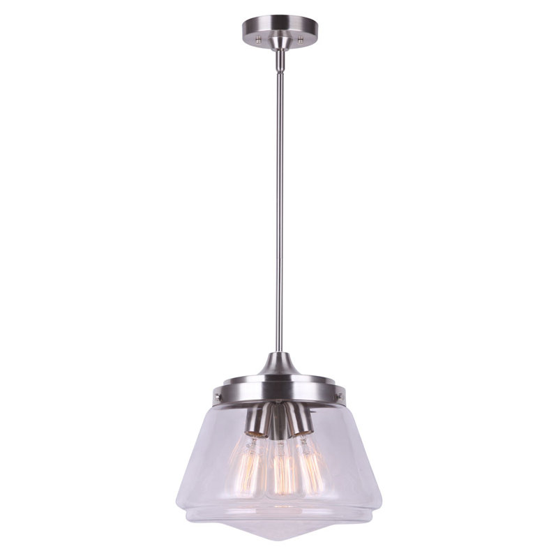 Cephas 3 - Light Single Pendant, Brushed Nickel