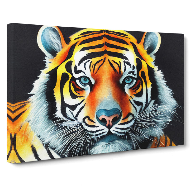 Watercolour Tiger Vol.2 - Wrapped Canvas