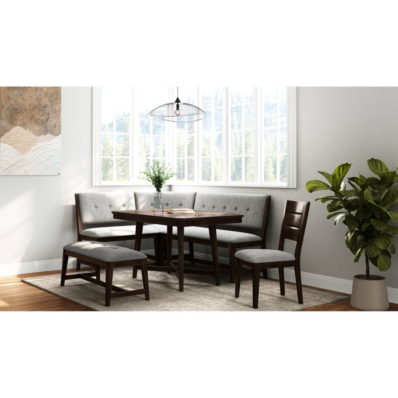 Table de salle à manger en cerisier de style moderne Mid-Century 54 po x P 34 po x 54 po x 34 po