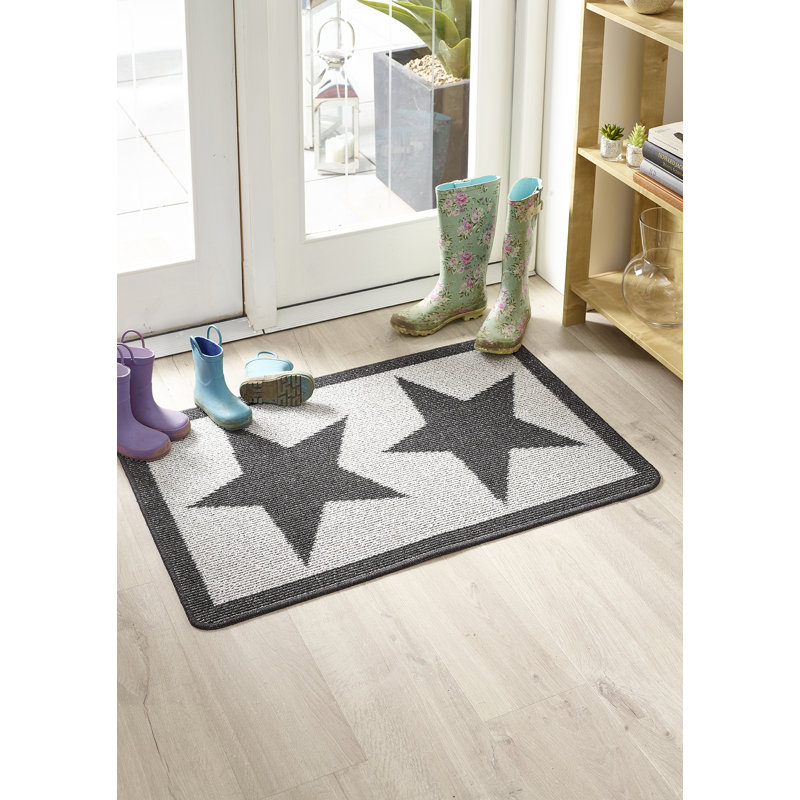 My Utility Star Kitchen Mat, Grey, Rectangle 67 x 100 cm