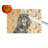 Black and Tan Cavalier Spaniel Heirloom Fall Glass Cutting Board