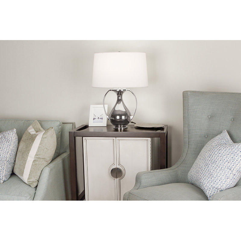 Belvedere Table Lamp, Polished Nickel