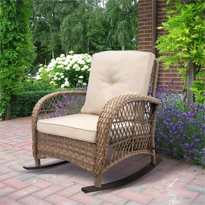 Coussins moelleux et chaises de véranda avec motif beige neutre et réglable, poids de 11,1 kg