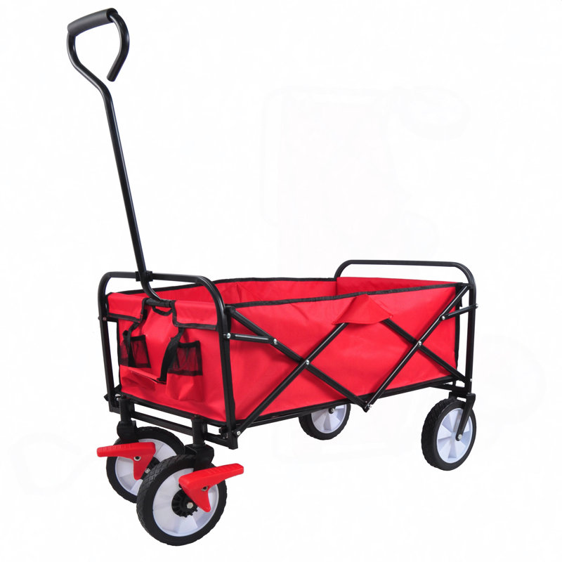 Chariot de plage pliable, Rouge