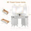 Meuble-lavabo de coin cannelé l 47,3 po-994820698
