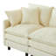 Canapé modulaire en U capitonné en chenille l 130 po Thadine avec coussins en mousse compressée et repose-pieds mobile Thadine-2020352085