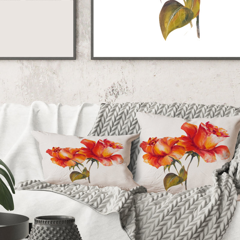 Floral Throw Pillow