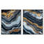 «Acrylique Flow Duo», ensemble de reproductions d'art encadrées par Art Remedy, cadre argenté, 16 x 20-1980649826-1980650131