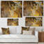 Marbre brun et jaune - art moderne sur toile-1376444335-1376444341