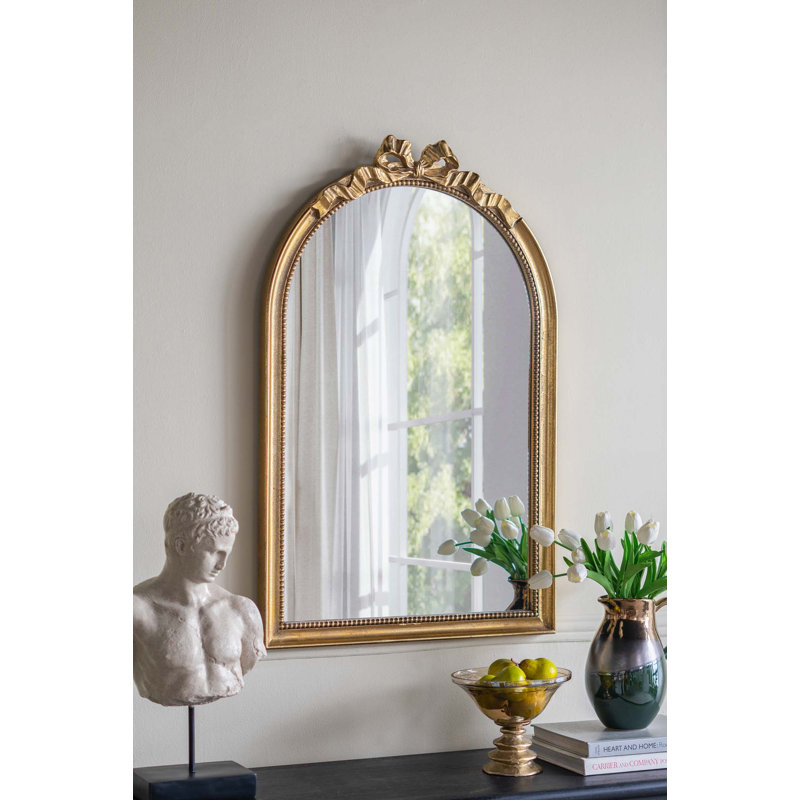 Miroir arqué de style baroque, 37,3 po x 23,6 po
