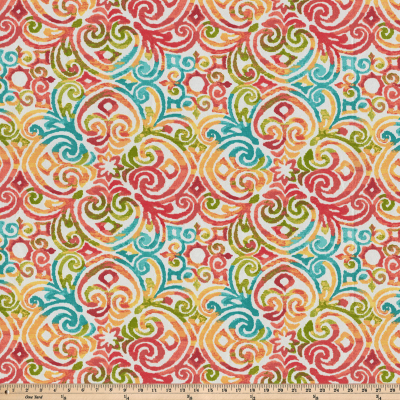 Corinthian Dapple Multicolor Square Outdoor/Indoor Throw Pillows Set